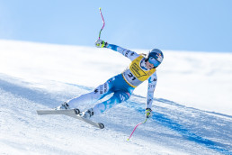 08.02.2025, Hinterglemm, AUT, FIS Weltmeisterschaften Ski Alpin, Saalbach 2025, Abfahrt, Damen, im Bild Lindsey Vonn (USA) // Lindsey Vonn of the USA in action during the women Downhill of the FIS Ski World Championships Saalbach 2025 in Hinterglemm, Austria on 2025/02/08.