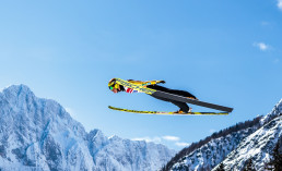 Noriaki Kasai in Planica (Slovenia) beim Skifliegen am 24.03.2018