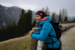 Laura Dahlmeier in den Bergen