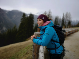 Laura Dahlmeier in den Bergen