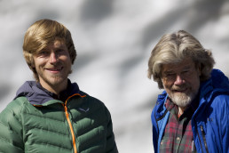 Bergsteiger Simon Messner mit Vater Reinhold Messner