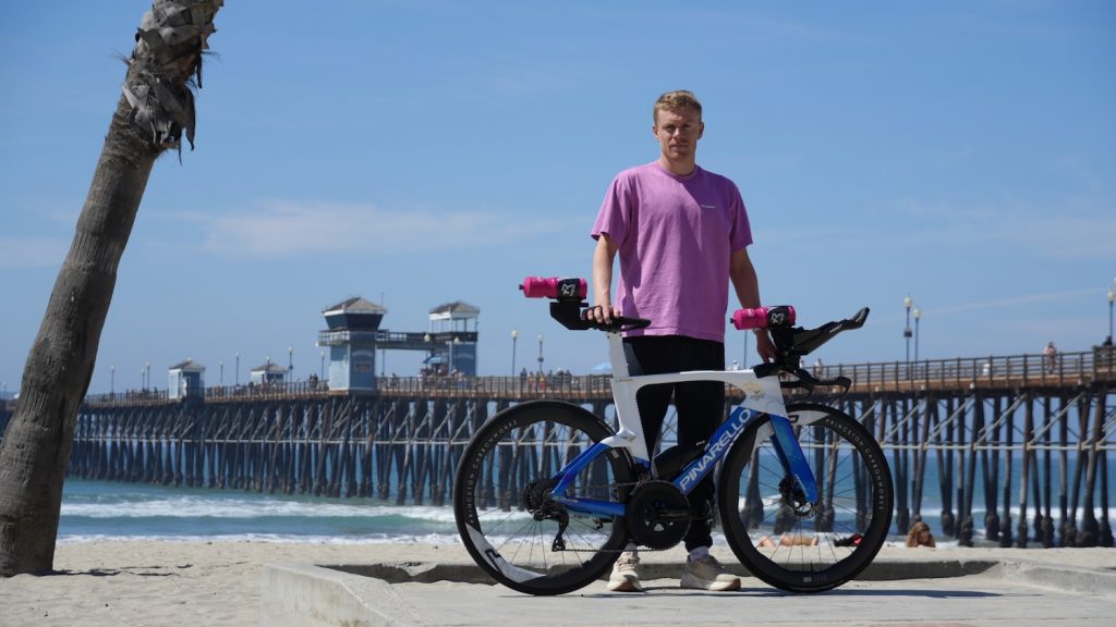 Ironman-Weltmeister Casper Stornes mit Bike