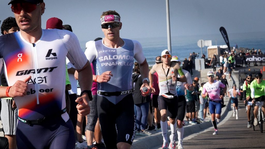 Ironman-Weltmeister Casper Stornes auf der Laufstrecke
