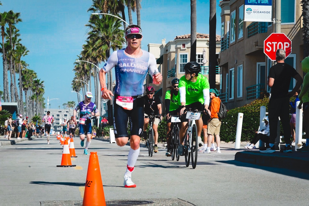Ironman-Weltmeister Casper Stornes auf der Laufstrecke