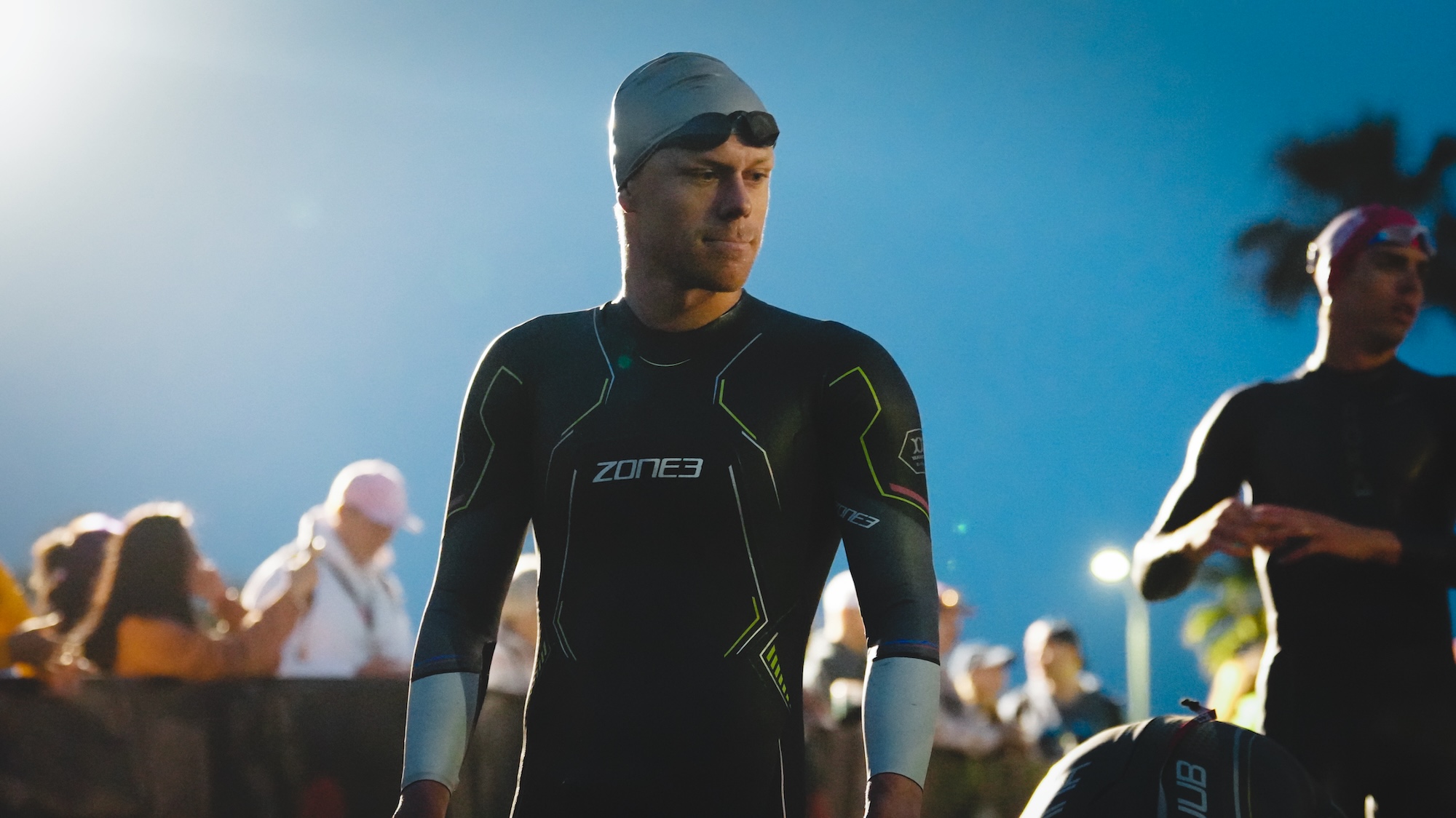 Ironman-Weltmeister Casper Stornes in Schwimmanzug
