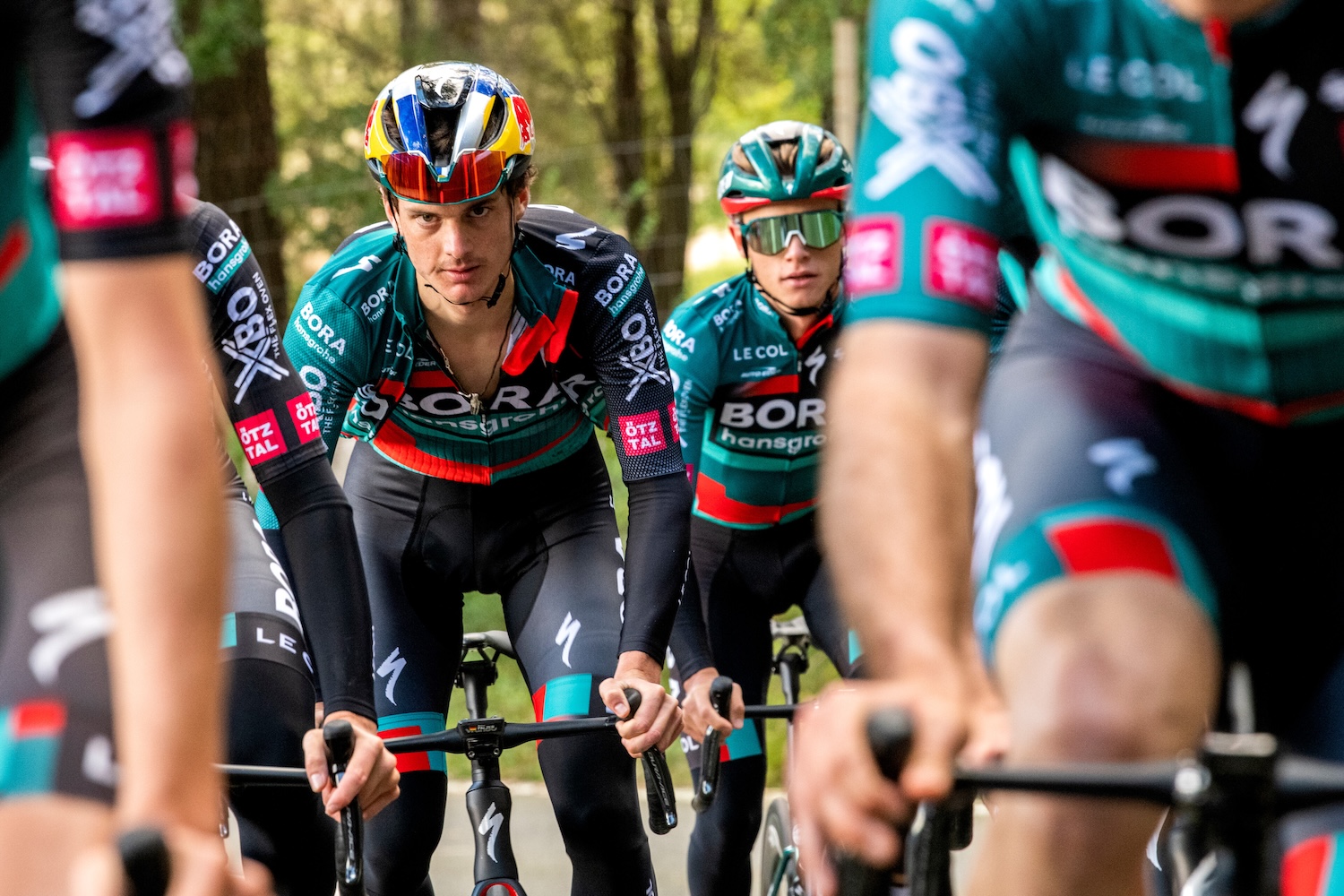 Anton Palzer performs during Red Bull Junior Brothers at Bora-Hansgrohe camp in Mallorca, Spain, on December 16, 2022