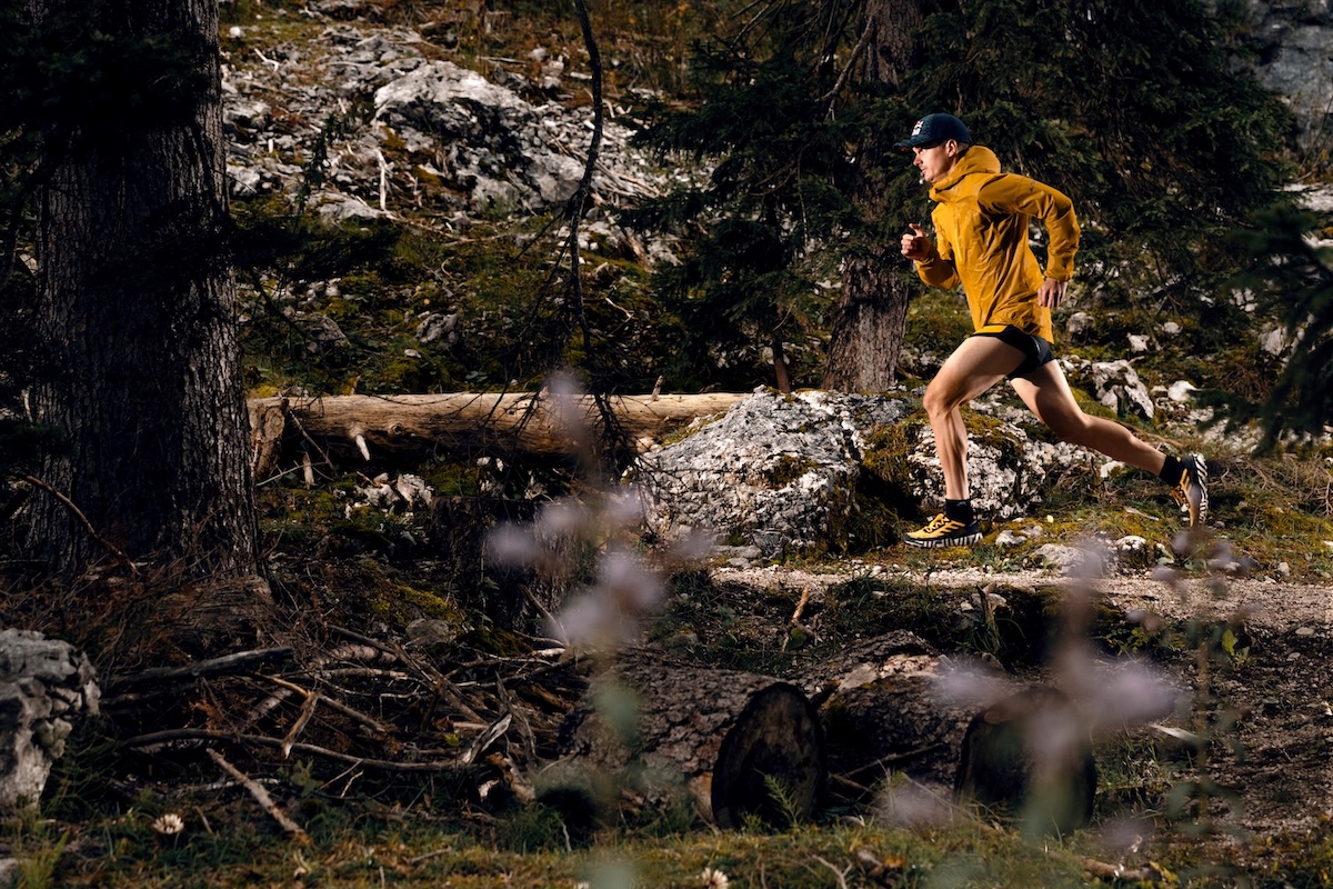 Anton Palzer running in Bad Goisern, Austria on September 17, 2020